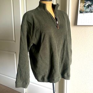 3/$15 🦉 Olive Green Quarter Zip Sweater XL